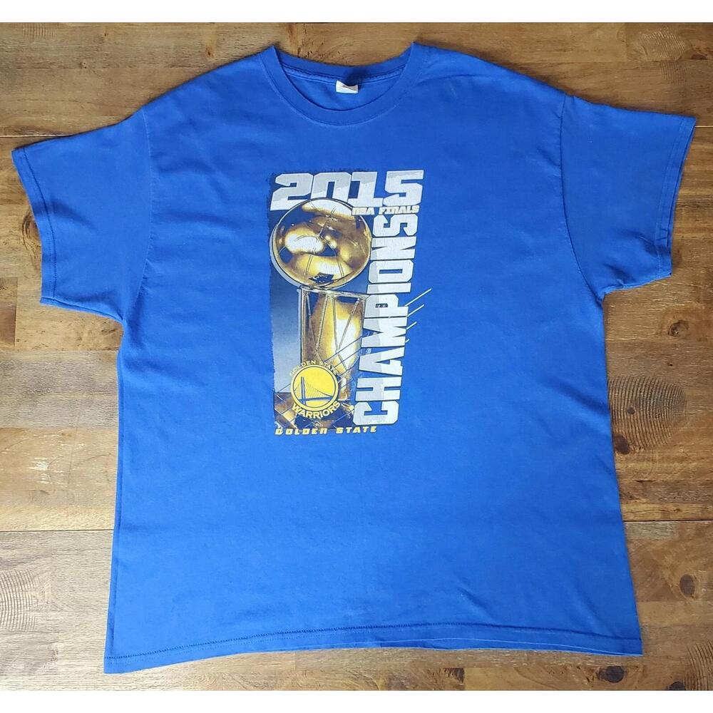 Golden State Warriors Nba Champions Trophy T-Shirt Adult